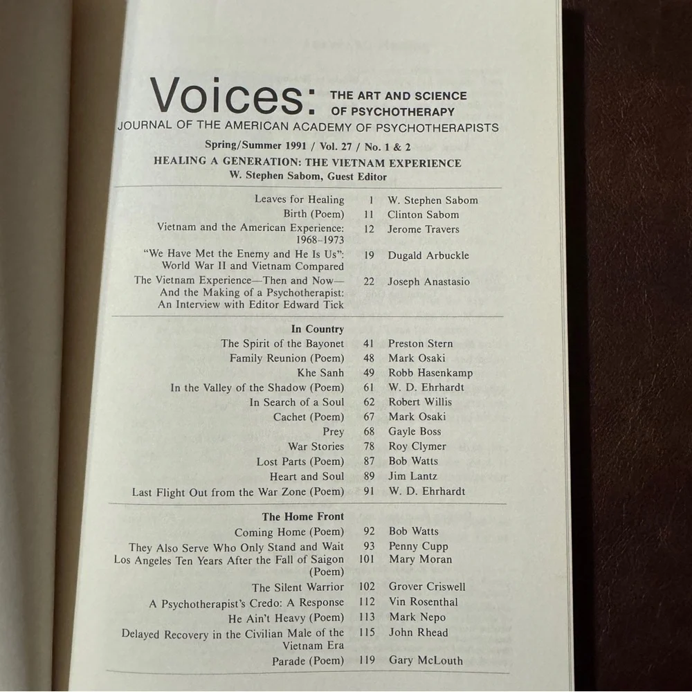 Voices: Healing a Generation - Vietnam Experience Paperback